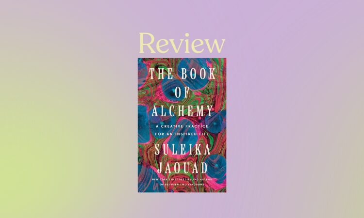 photo of the cover of the Book of Alchemy, the word "Review" appears above it.